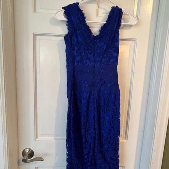 Tadashi Shoji Embroidered Lace with Ribbon Dress - Picture 2 of 3